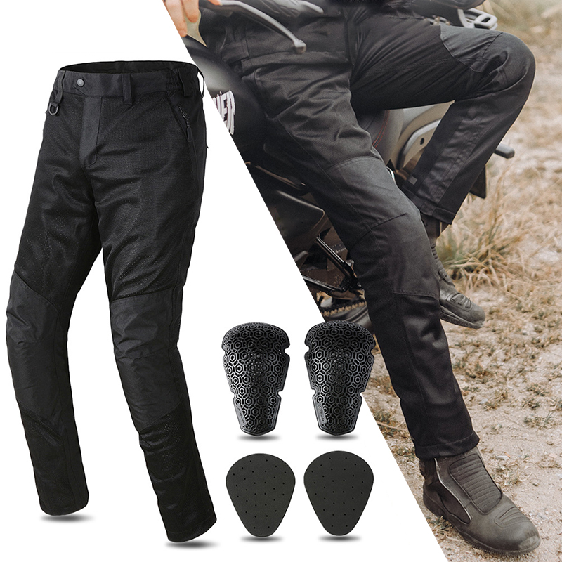 Cycling Commuter Pants - ฤดูร้อนตาข่ายรถจักรยานยนต์กางเกงผู้ชาย Off-road Motocross Racing กางเกงขี่จักรยานขี่มอเตอร์ไซด์กางเกง CE