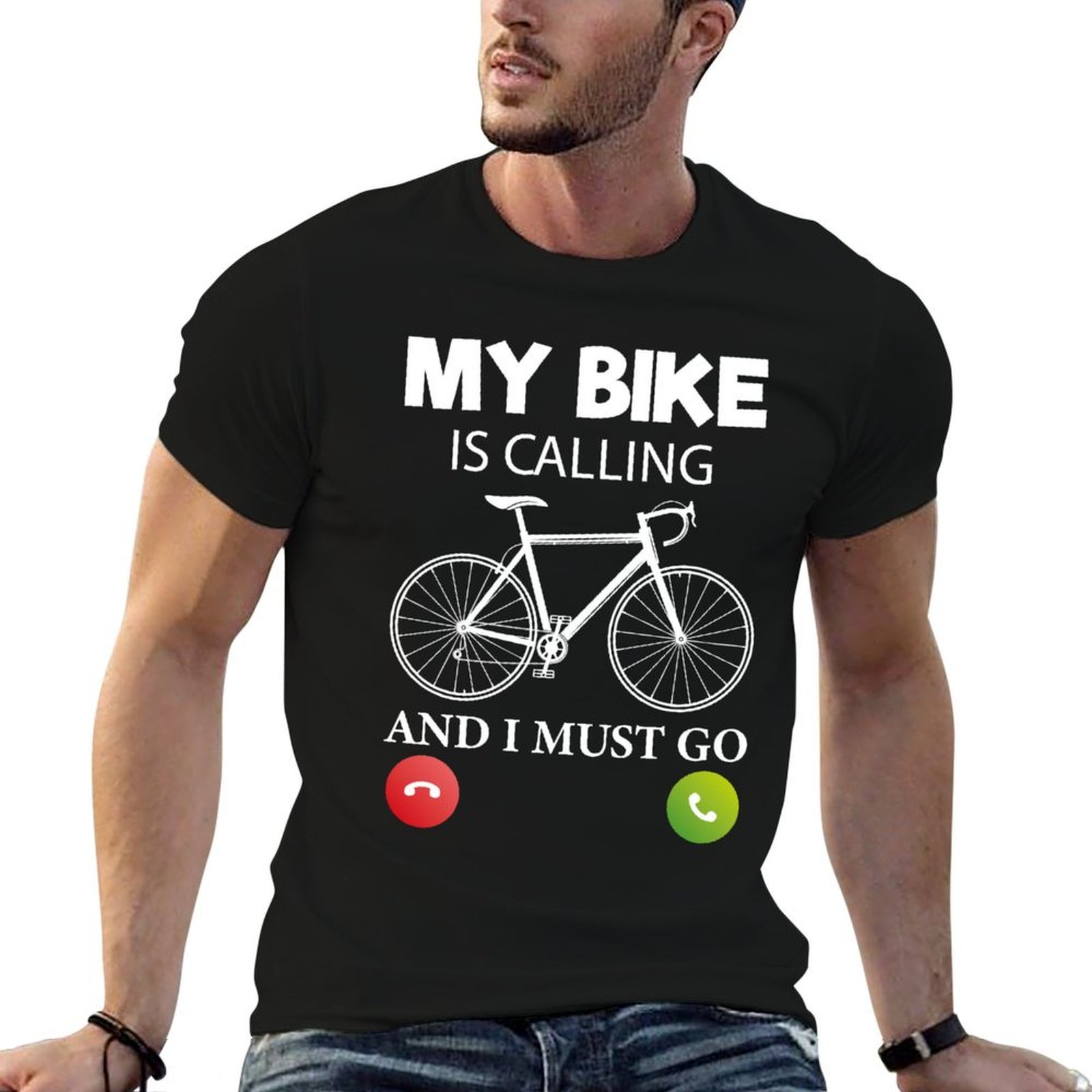 Cycling Quote - จักรยานของฉันกำลังเรียกหาและฉันต้องไป คำคมขี่จักรยานสุดเท่ ตลก ขำขัน เสื้อยืดดีไซน์เป็นของขวัญ เสื้อยืดน้ำหนักเบาพิมพ์ลาย