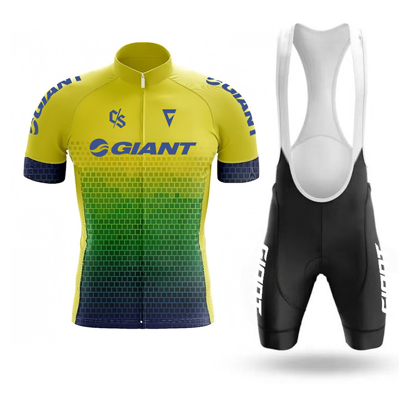 Cycling Community - เสื้อเจอร์ซีย์นักปั่นจักรยานขนาดยักษ์สำหรับผู้ชาย กางเกงขาสั้นสำหรับจักรยานเสือภูเขา ชุดฤดูร้อนที่ระบายอากาศได้ดี ชุดมืออาชีพ