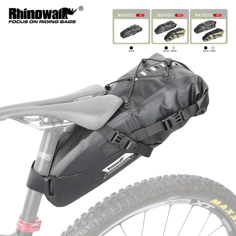 Cycling Commuter Bag - กระเป๋าอานจักรยาน Rhinowalk 5L-13L กันน้ำ ความจุขนาดใหญ่ พับเก็บได้