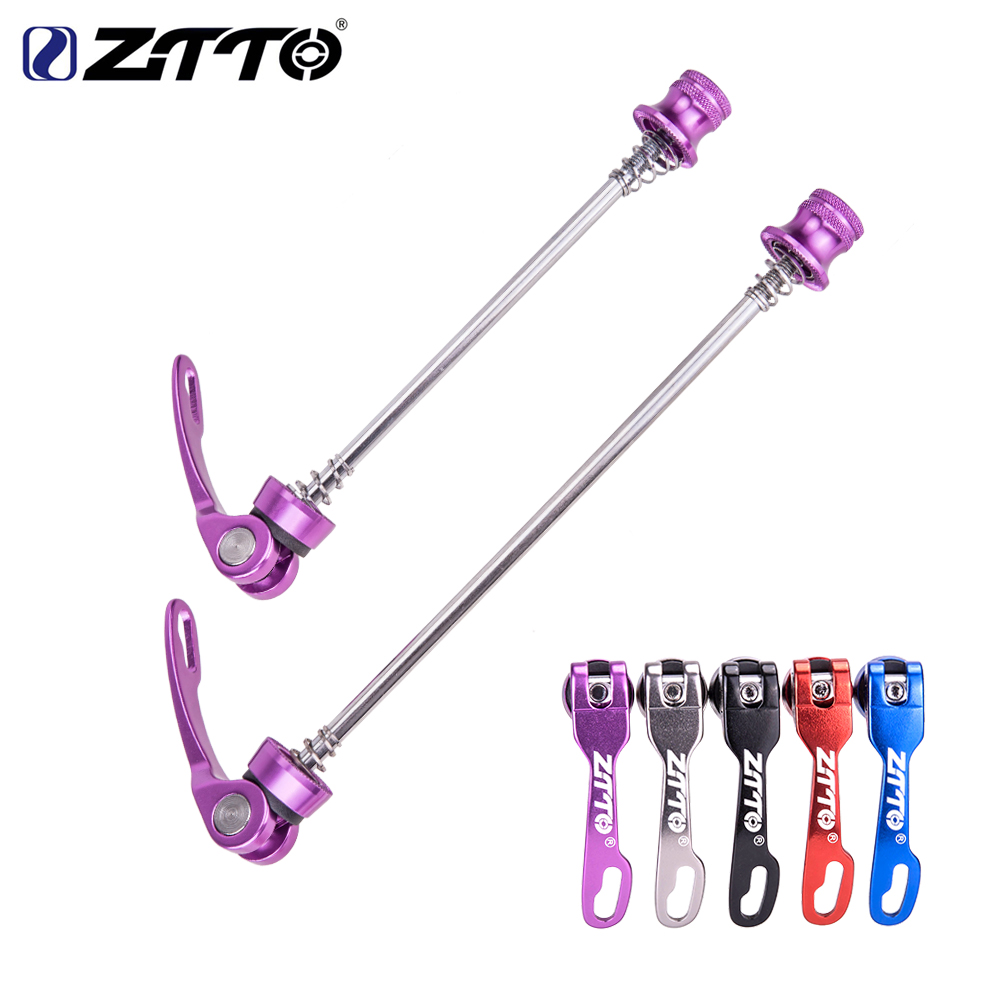 Dynamo Hub Front - ZTTO MTB จักรยานปลดเร็ว QR ปฏักล้อฮับล้อล็อกชิ้นส่วนจักรยานอะลูมินัมอัลลอยหน้า9x100 10x135mm