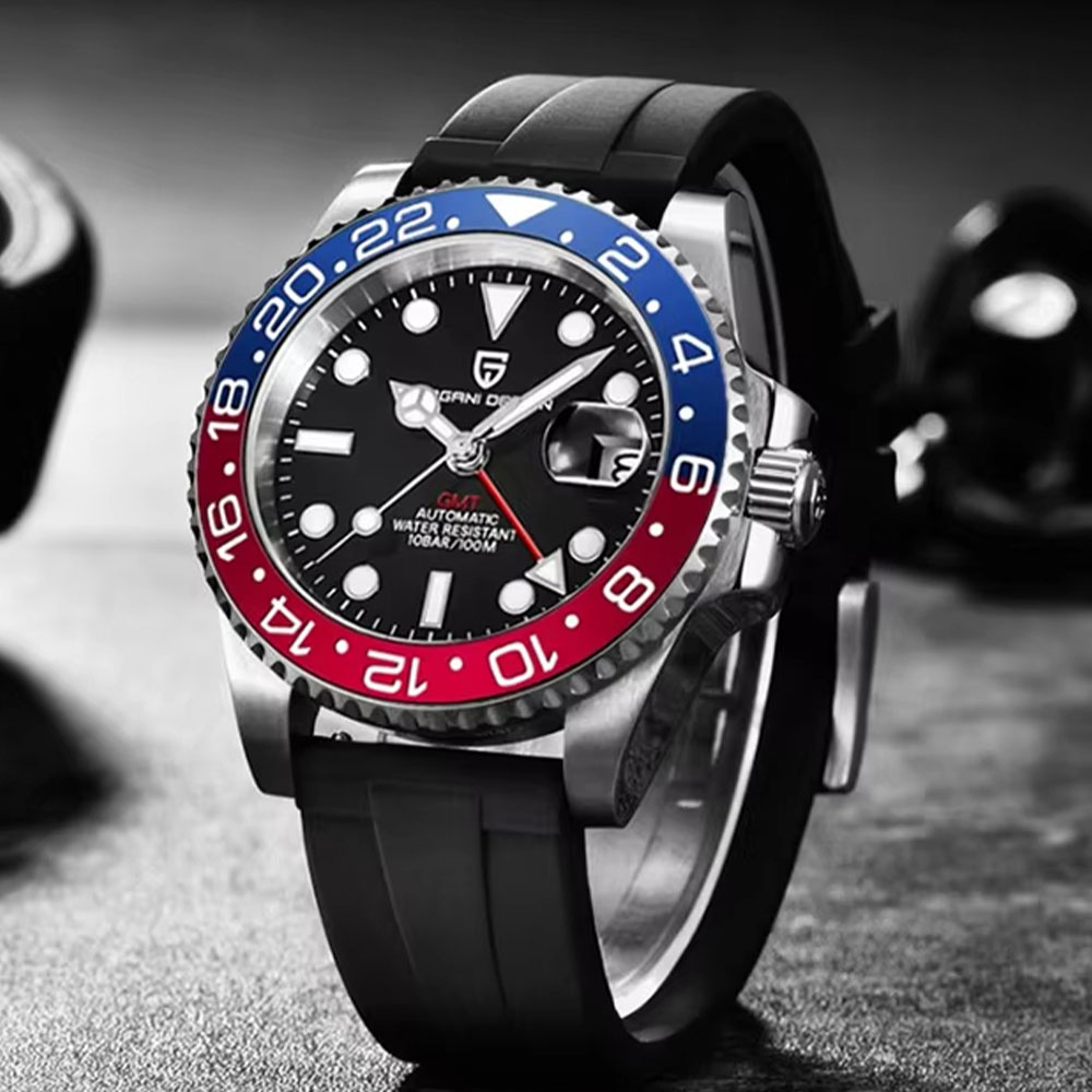 40 มม. PAGANI DESIGN GMT นาฬิก - Cycling Zones บทวิจารณ์และราคา