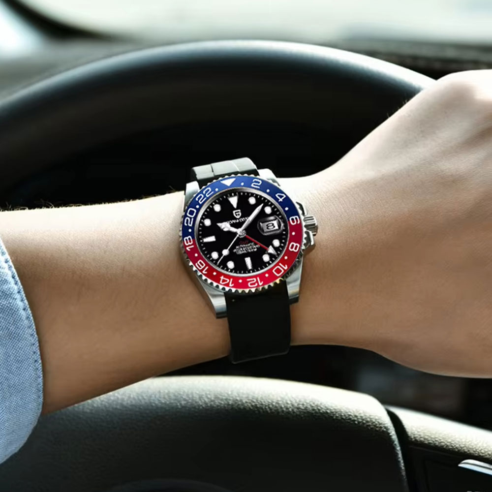 40 มม. PAGANI DESIGN GMT นาฬิก - Cycling Zones บทวิจารณ์และราคา