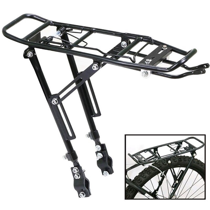 1PC Alloy ด้านหลังจักรยาน Rack - Cycling Commuter Bag บทวิจารณ์และราคา