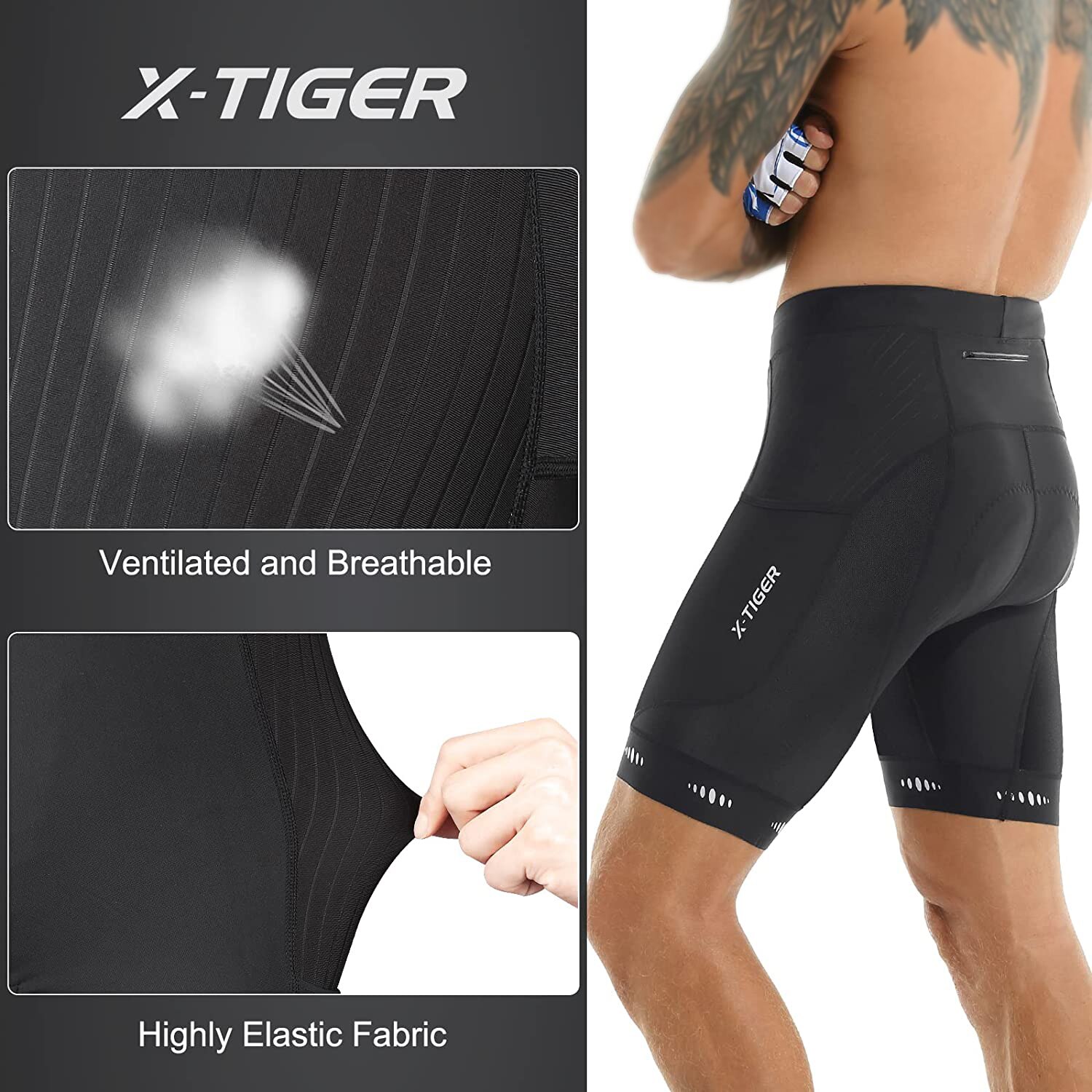 กางเกงขาสั้น X-TIGER ขี่จักรยา - Cycling Commuter Pants บทวิจารณ์และราคา