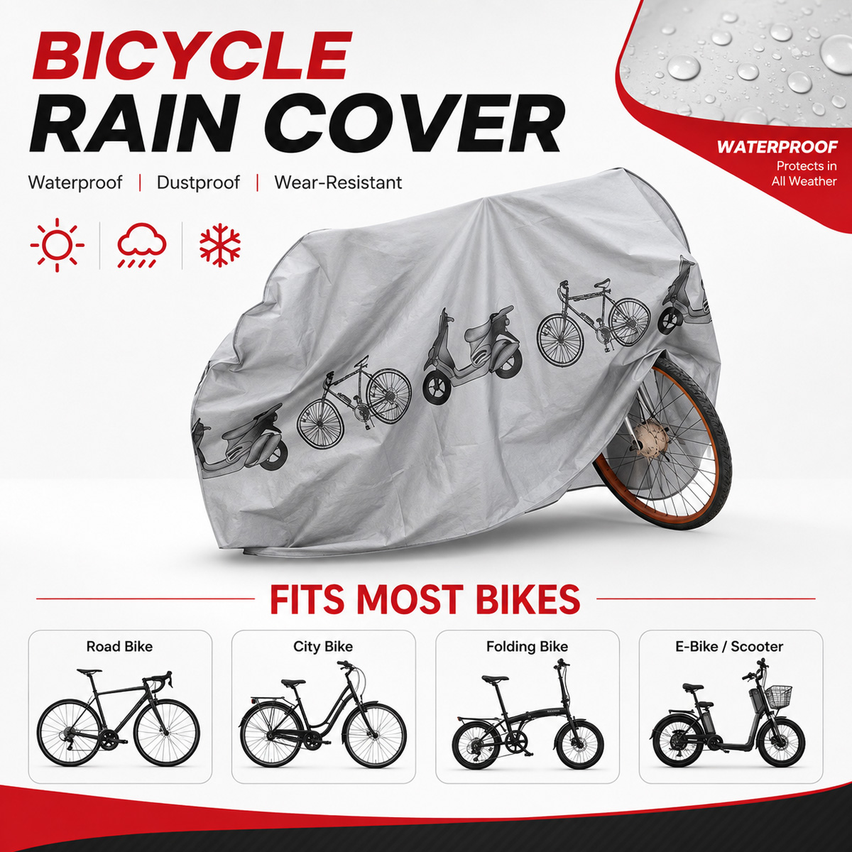 PINMOAP ผ้าคลุมจักรยานกันฝนอเน - Cycling Commuter Bag บทวิจารณ์และราคา