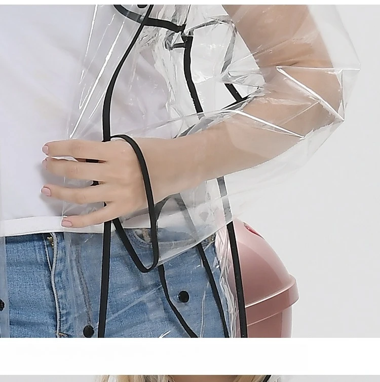เสื้อกันฝนยาวแบบใส EVA พร้อมเข - Waterproof Cycling Commute บทวิจารณ์และราคา