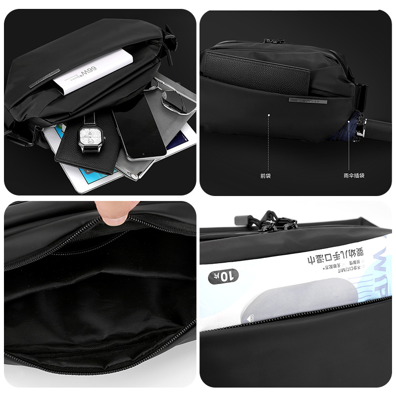 กระเป๋าสะพายข้างผู้ชายไนลอนน้ำ - Waterproof Cycling Commute บทวิจารณ์และราคา